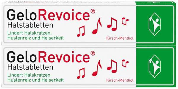 GeloRevoice Halstabletten Kirsch Menthol 2 x 20 Lutschtabletten