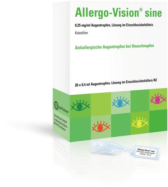 Allergo-Vision Sine 0,25 mg Pro ml Augentropfen 20 X 0,4...