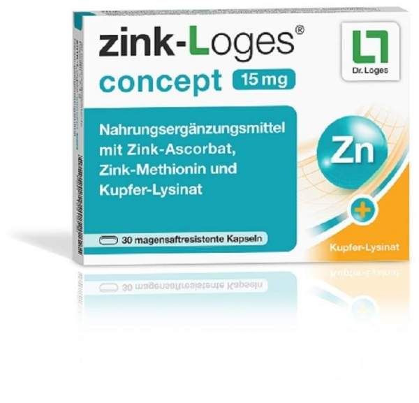 Zink-Loges Concept 15 mg 30 Kapseln
