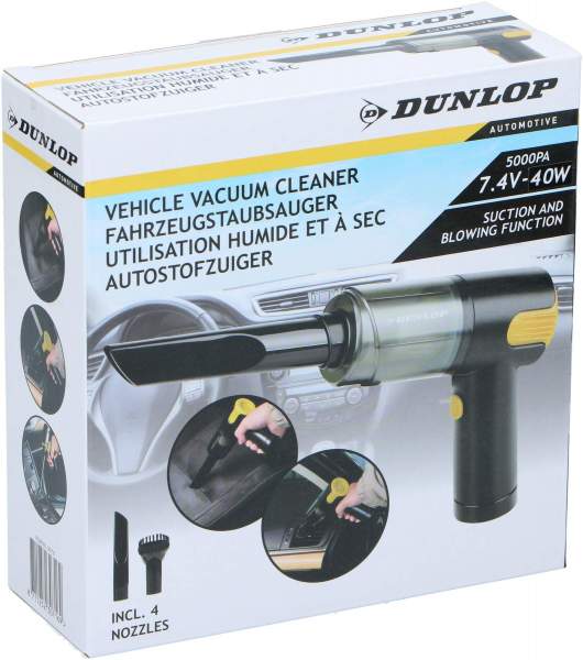 Dunlop Fahrzeugstaubsauger inkl. 4 Aufsätze