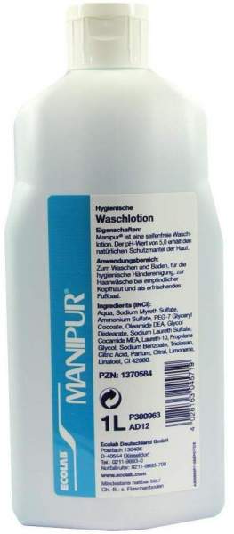Manipur Waschlotion Spenderflasche 1 L Lotion