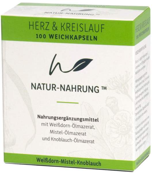 Natur-Nahrung Herz &amp; Kreislauf Weißd.+mistel+kn