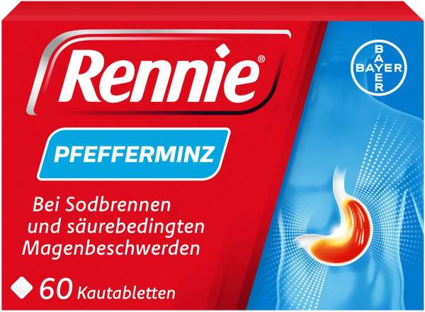 Rennie Pfefferminz 60 Kautabletten