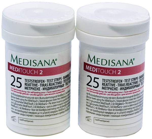 Medisana Meditouch2 Blutzucker 2 x 25 Teststreifen
