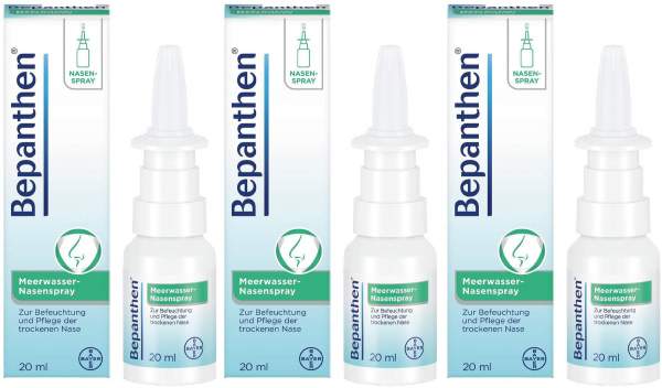 Bepanthen Meerwasser Nasenspray 3 x 20 ml