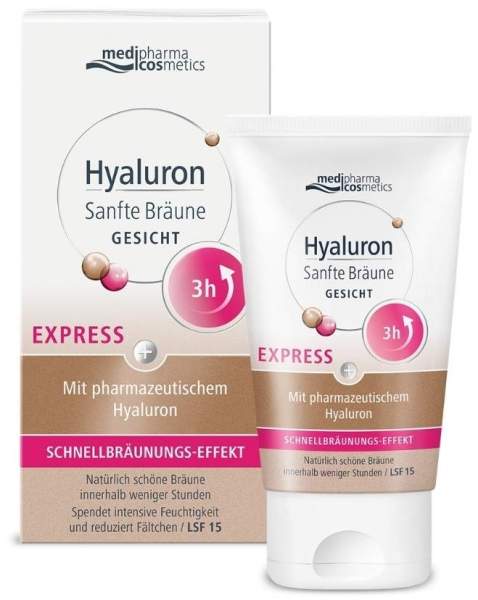 medipharma cosmetics Hyaluron Sanfte Bräune Express Gesichtspflege 30 ml Creme