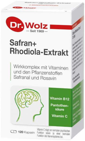Safran und Rhodiola Extrakt Dr. Wolz 120 Kapseln