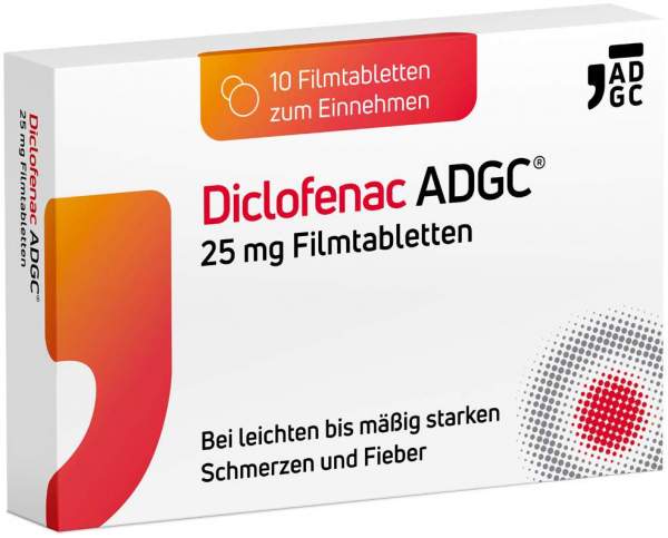 Diclofenac ADGC 25 mg 10 Filmtabletten