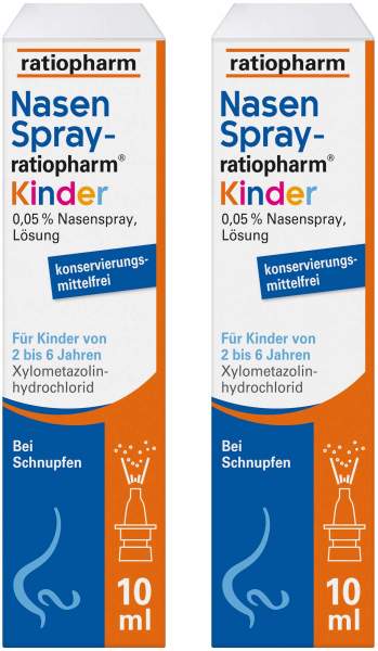 Nasenspray-ratiopharm Kinder konservierungsmittelfrei 2 x 10 ml