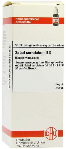 Sabal Serrulatum D 3 Dilution