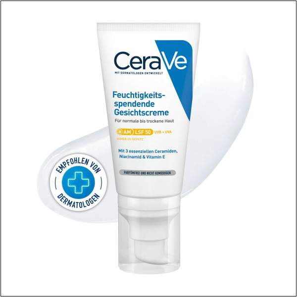 CeraVe Feuchtigkeitsspendende Gesichtscreme LSF 50 52 ml