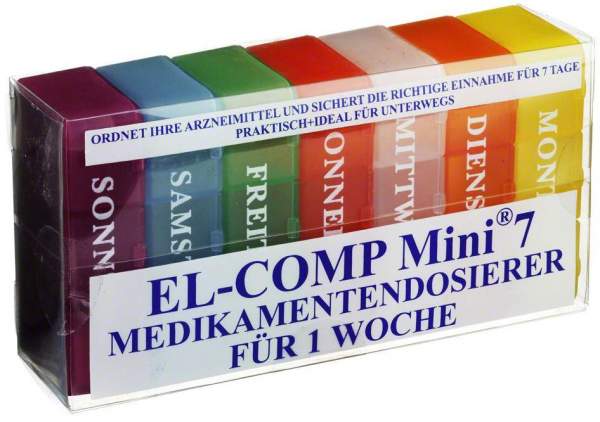 Medikamentendosierer El Comp Mini 7 Kunststoffbox 1 Stück