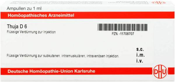 Dhu Thuja D6 8 X 1 ml Ampullen