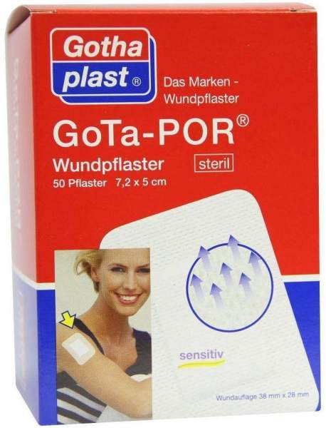 Gota Por Wundpflaster 7,2x5cm Steril