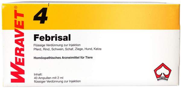 Febrisal 4 vet. 4 X 10 X 2 ml Ampullen