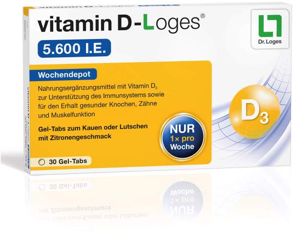 Vitamin D-Loges 5.600 I.E. 30 Kautabletten