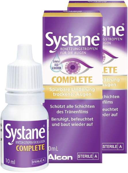 Systane Complete Benetzungstropfen für die Augen 2 x 10 ml