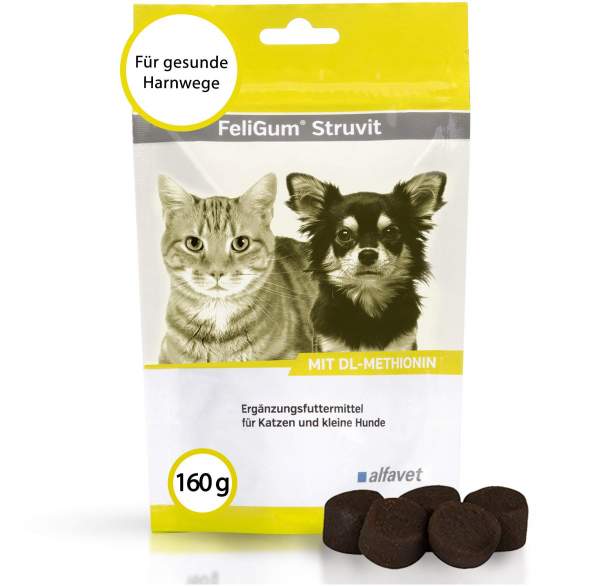 FeliGum Struvit 80 Kaudrops für Katzen und kleine Hunde