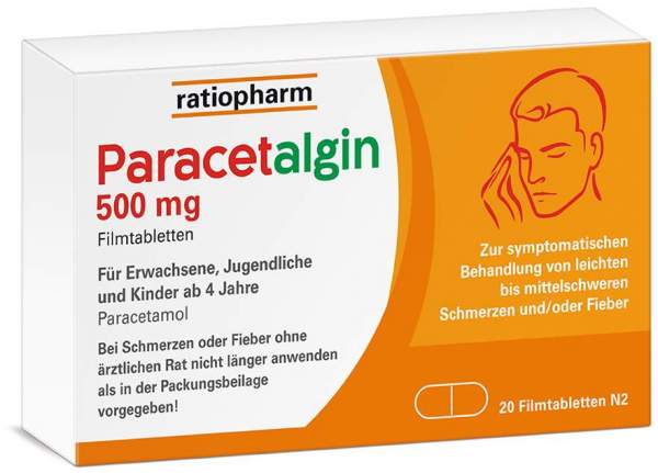 Paracetalgin 500 mg 20 Filmtabletten