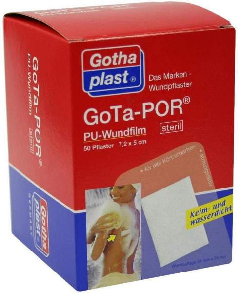 Gota Por Pu Wundfilm 7,2x5cm Steril 50 Pflaster