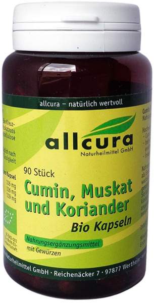 Cumin Muskat und Koriander Bio Kapseln