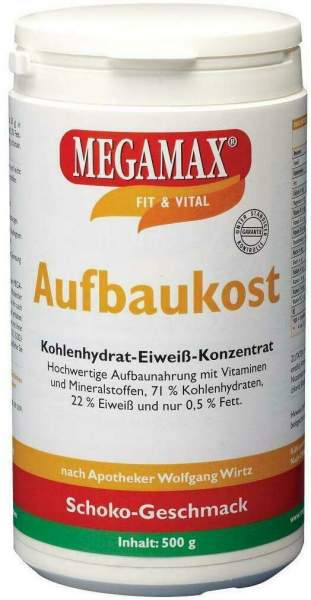 Megamax Aufbaukost Schoko 500 G Pulver