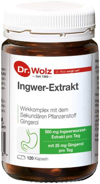 Ingwer Extrakt Dr. Wolz 120 Kapseln