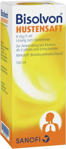 Bisolvon 100 ml Hustensaft 8 mg Je 5 ml
