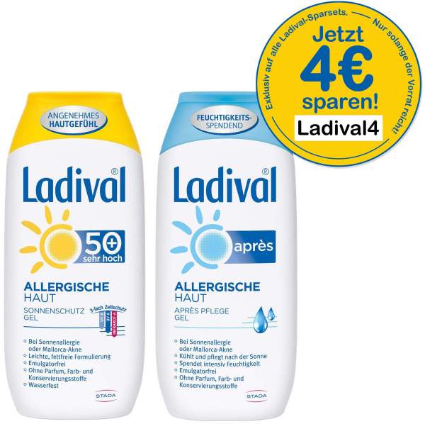 Ladival Allergische Haut LSF 50+ Gel 200 ml + ApresGel 200 ml