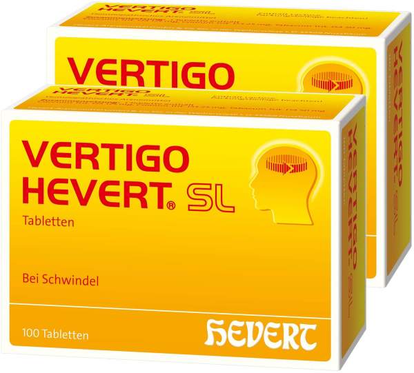 Vertigo Hevert Sl 2 x 100 Tabletten bei Schwindel
