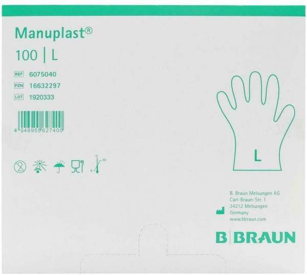 MANUPLAST Einmal Handschuhe PE Gr.L