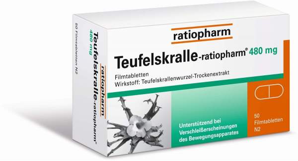 Teufelskralle-Ratiopharm 480 mg - 50 Filmtabletten
