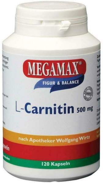 L Carnitin 500 mg Megamax 120 Kapseln