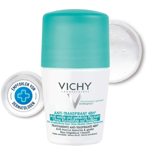 Vichy Deo Roll On Anti Flecken 48h 50 ml Creme
