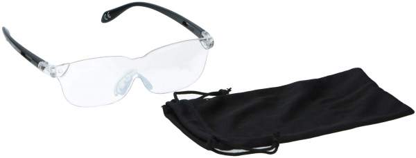 Vergrößerungsbrille schwarz inkl. Aufbewahrungsbeutel 160 % Vergrößerung