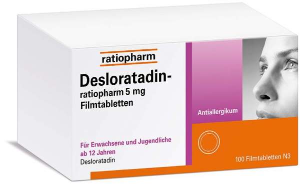 Desloratadin-Ratiopharm 5 mg 100 Filmtabletten