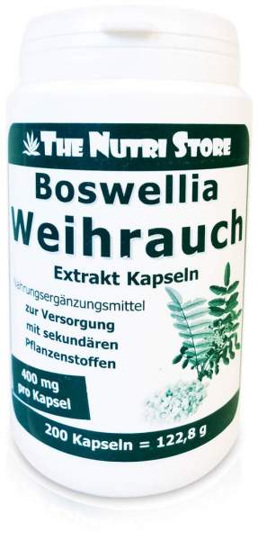 Weihrauch 400 mg Extrakt 200 Vegetarische Kapseln