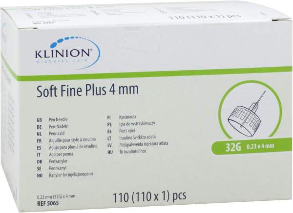 Klinion Soft Fine Plus Kanülen 4mm 32g 0,23mm