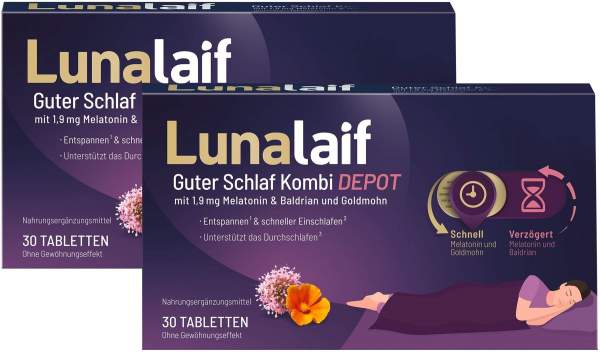 Lunalaif Guter Schlaf Kombi Depot 2 x 30 Tabletten
