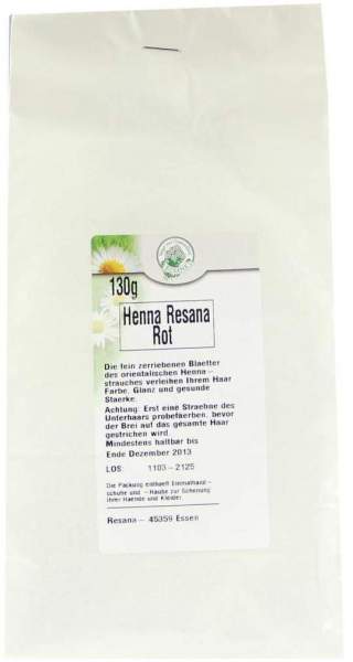 Henna Rot Resana Pulver