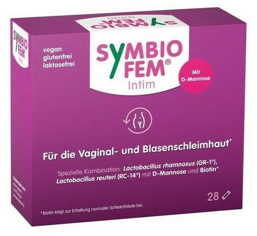 Symbiofem Intim Milchsäurebakterien mit D-Mannose 28 Sticks