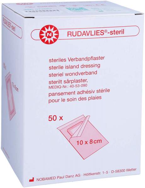 Rudavlies-Steril Verbandpflaster8x10 cm