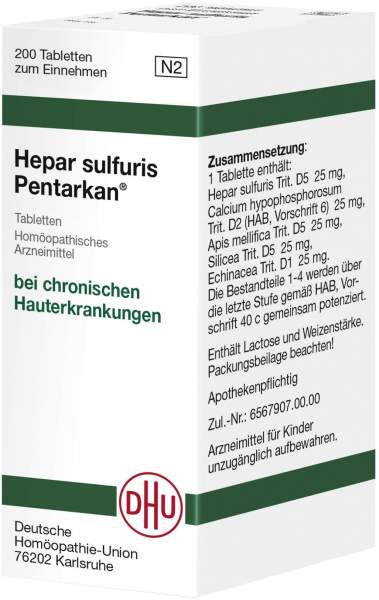 Dhu Hepar Sulfuris Pentarkan Tabletten