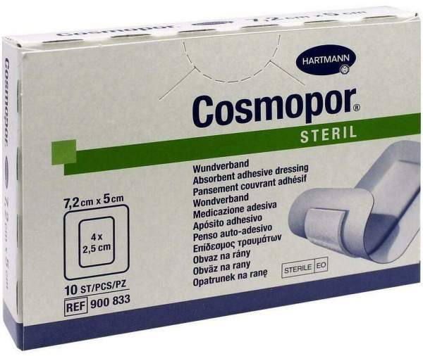 Cosmopor Steril 7,2 cm x 5 cm 10 Pflaster