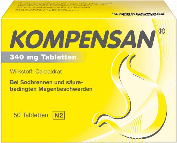 Kompensan Tabletten 340 mg 50 Stück