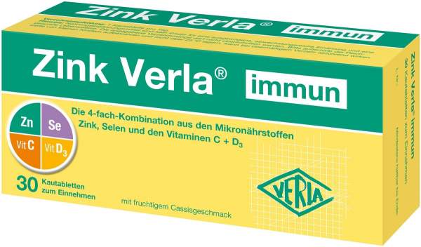 Zink Verla immun 30 Kautabletten