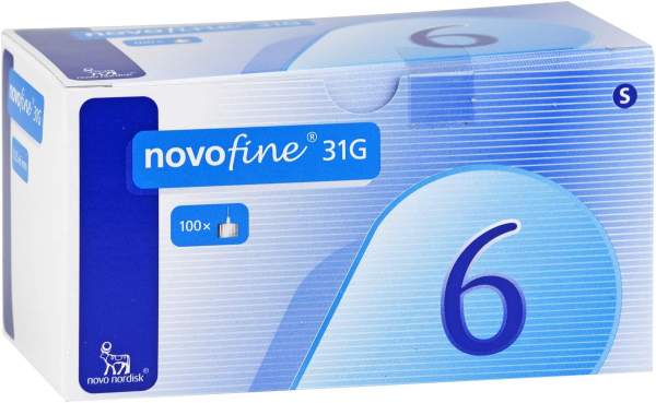 Novofine 6 Kanülen 0,25x6 mm 31 G