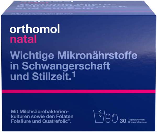 Orthomol Natal Granulat-Kapseln 30 Beutel 1 Kombipackung