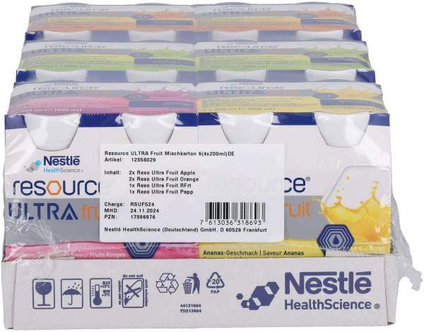 Resource Ultra Fruit Mischkarton Flüssig 6 X 4 X 200 ml