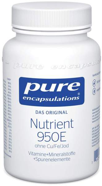 Pure Encapsulations Nutrient 950e Ohne Cu, Fe, Jod 90 Kapseln